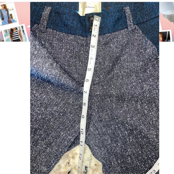 Anthropologie Elevenses Tweed Wide-Leg Pants Sz 6 Like new - Picture 6 of 7